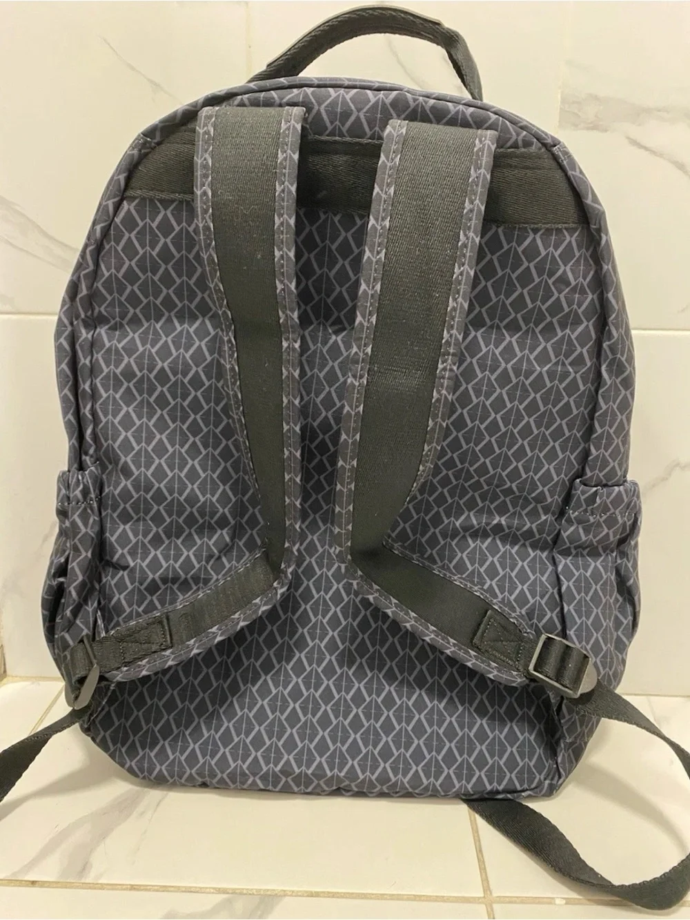 Kipling Navy Geometric Print Backpack